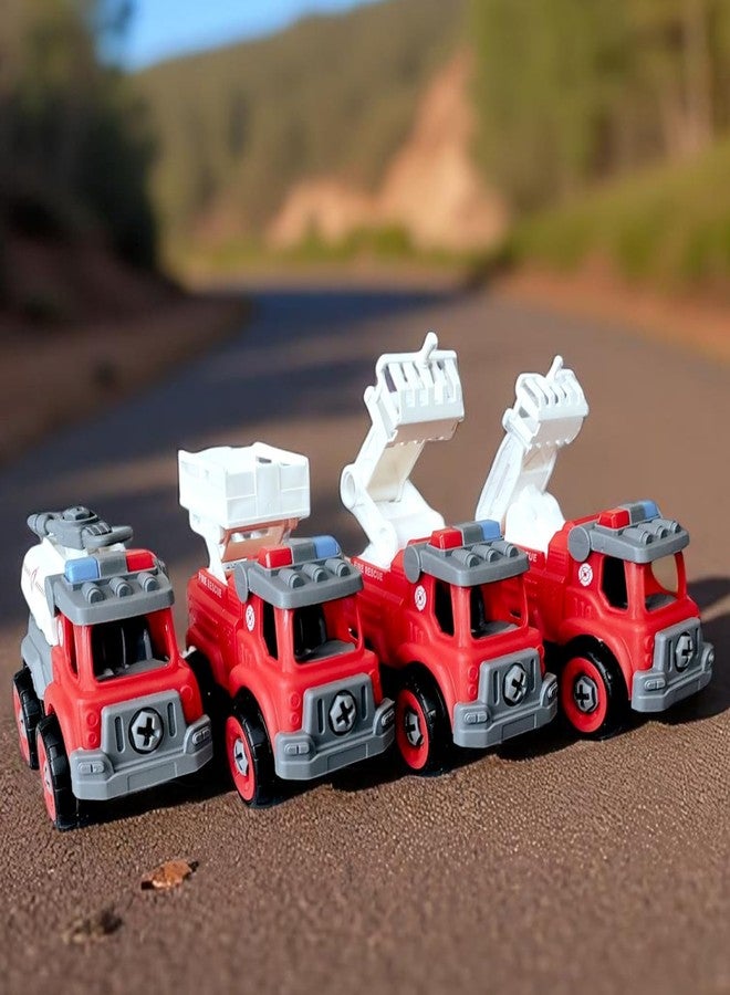 Stylbase 4-in-1 DIY Assembly Vehicles Toys for Kids - Elevator, Sprinkler, Rescue, Ladder with Screwdrivers | Kids Toys for 2-5 Years | Educational STEM Construction Games | Birthday Gift - Image 2